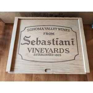 EMPTY Wine Box Original Wood Case